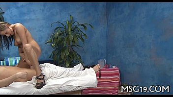 Girl with nice ga gives massage