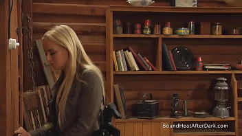 Curvy big boobs lesbian slave moans from spanking and fingering with mistress