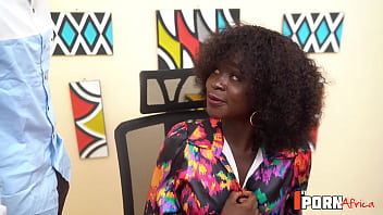 She gets caught masturbating in the office by