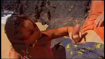 An anal hardcore scene with simonne and sonia on the beach