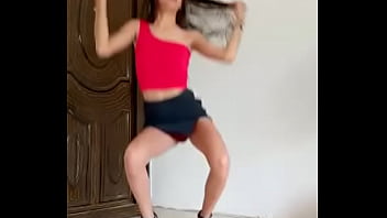 Maria loves to tease the men by pulling back her skirt