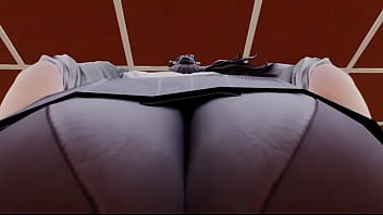 Street fighter li sitting on sakura's face 2