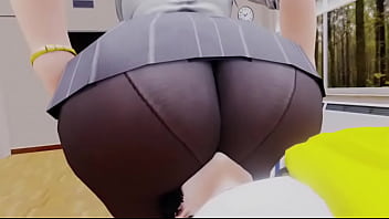 Street fighter li sitting on sakura's face 2