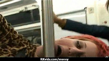 Desperate teen naked in public and fucks to pay rent 28