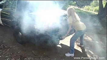 Amazing natural tits teen slammed