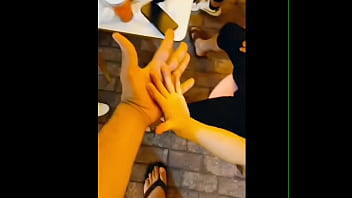 Massive hand vs tiny hands