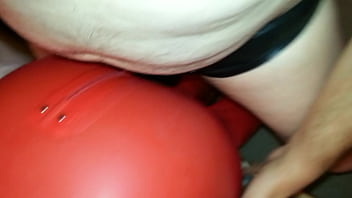 Sexy with latex suit on