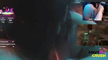 Gamer girl in kitty bikini drools all over his cock