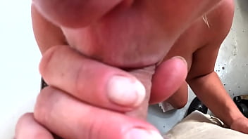 Big tits milf cyntia bow job with cam on head and cum on her