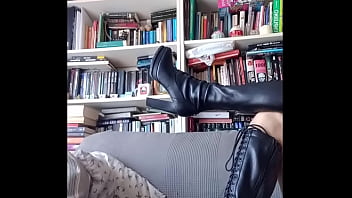 Me posing with high boots