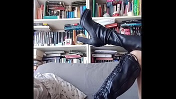Me posing with high boots