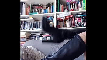 Me posing with high boots