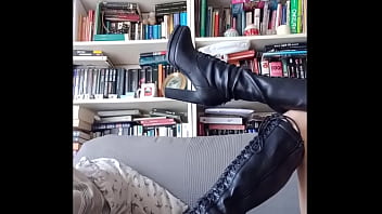 Me posing with high boots