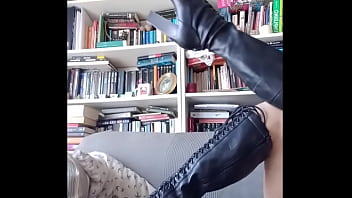 Me posing with high boots