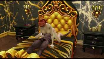 Redhead bitch gets fucked by a big dick blackman