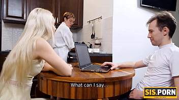 During dinner guy tricks lovely stepsis into taboo sex in bedroom During dinner guy tricks lovely stepsis into taboo sex in bedroom