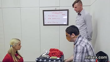 Delirious bitch gets her fuckholes spread and extremely nailed