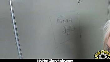 Sexy ebony enjoying gloryhole 25