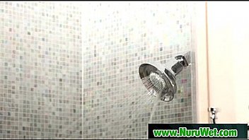 Japanese nuru massage and hardcore fuck on air matress 27