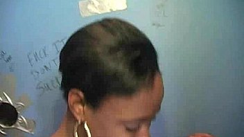 Super cute ebony at gloryhole 11