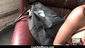 Interracial black slut hardcore group facial 6