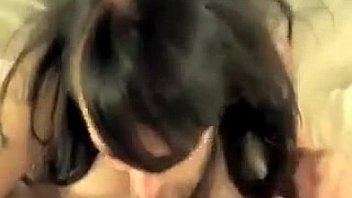 Tattooed goth slut sucks and fucks pov