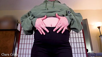 Worship My Soft Jiggly Belly Squeezing Dropping And Bouncing To Make This Chubby Belly Ripple Clara Crisp Shows Off Soft Round Belly thumbnail