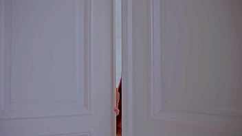 Horny maid caught stealing gets fucked hard and ends up on her knees swallowing every drop