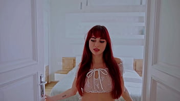 Horny maid caught stealing gets fucked hard and ends up on her knees swallowing every drop