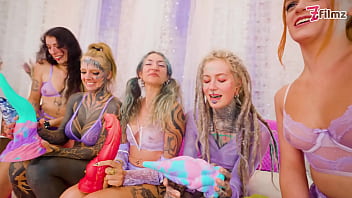 Squirt mayhem 5 girls squirting on each other anal dildos prolapse gapes atm