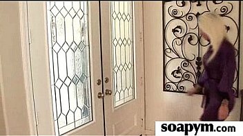 Soapy massage and shower blowjob 22