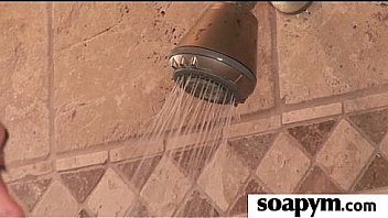 Soapy massage and shower blowjob 22