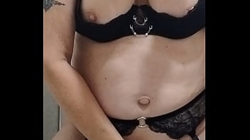 Peeing in the shower wearing kinky undies