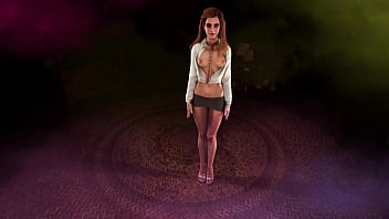 Naughty student emma watson posing half naked in the boys bedroom at night