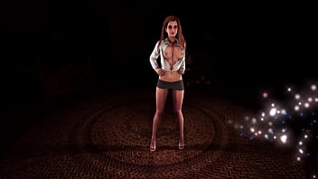 Naughty student emma watson posing half naked in the boys bedroom at night