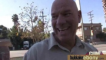 Hot ebony chick love gangbang interracial 4