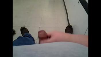 Stroking my uncut cock