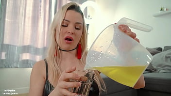 Piss drinking deepthroat piss puke masturbating with puke