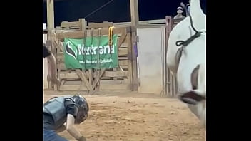 My step son first time riding a bull and going for round 2