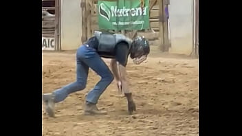 My step son first time riding a bull and going for round 2