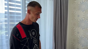 A cuckold paid for rent with his wife's pussy men have sex with him in front of his eyes