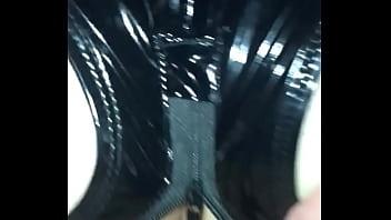 Sexy ass in wet spandex fucking hard