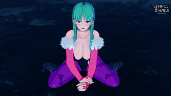 Morrigan is very horny and is looking for sex during the night