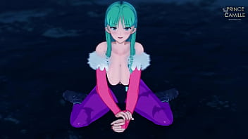 Morrigan is very horny and is looking for sex during the night