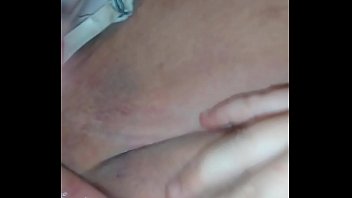 Brian making leah soak the bed fingering her wet pussy