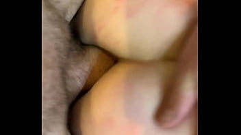 Anal ashtray with messy slut