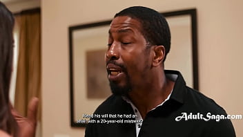 Young mistress desperately offers her body to late lovers step son