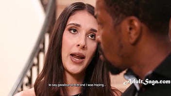 Young mistress desperately offers her body to late lovers step son