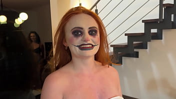 Pixie drinks pee and gets golden shower halloween edition