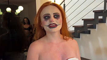 Pixie drinks pee and gets golden shower halloween edition